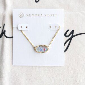 Kendra Scott Necklace - Elisa - Red White Blue Star Gold